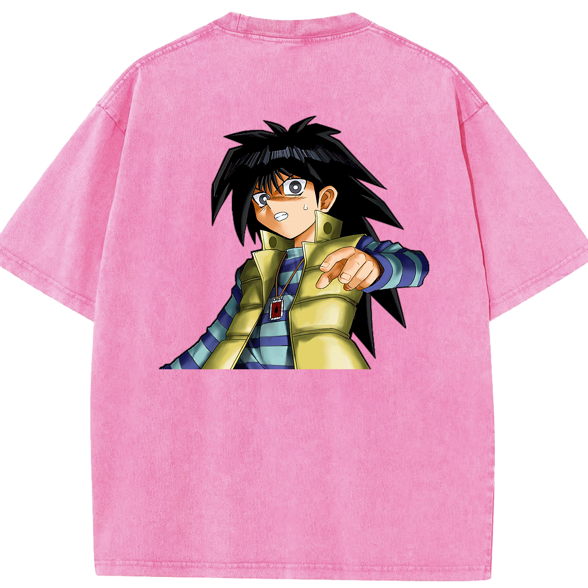 （画像用） 遊☆戯☆王 Yu-Gi-Oh! 綿100% ヴィンテージ風 半袖Tシャツ（背面プリント）